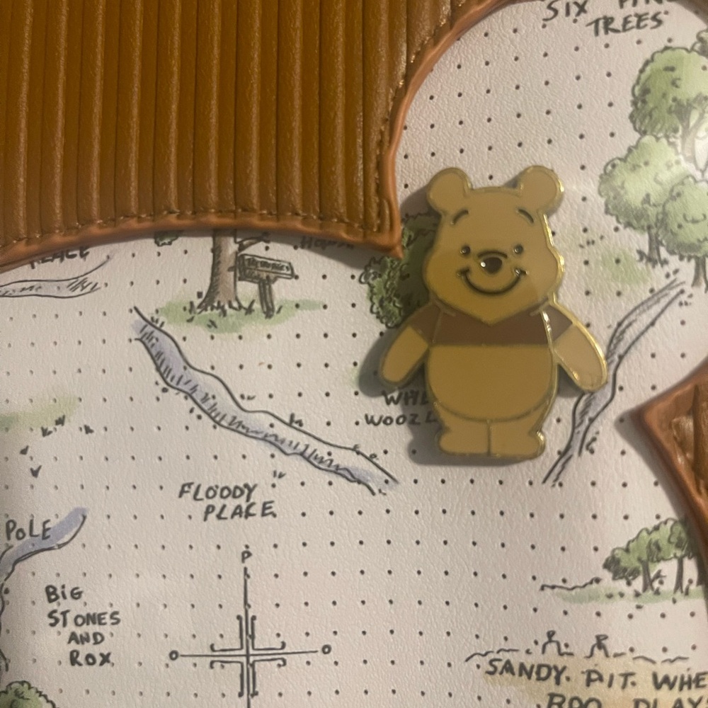 Loungefly Disney Winnie the Pooh Pin Collector Mini Backpack - Picture 8 of 11